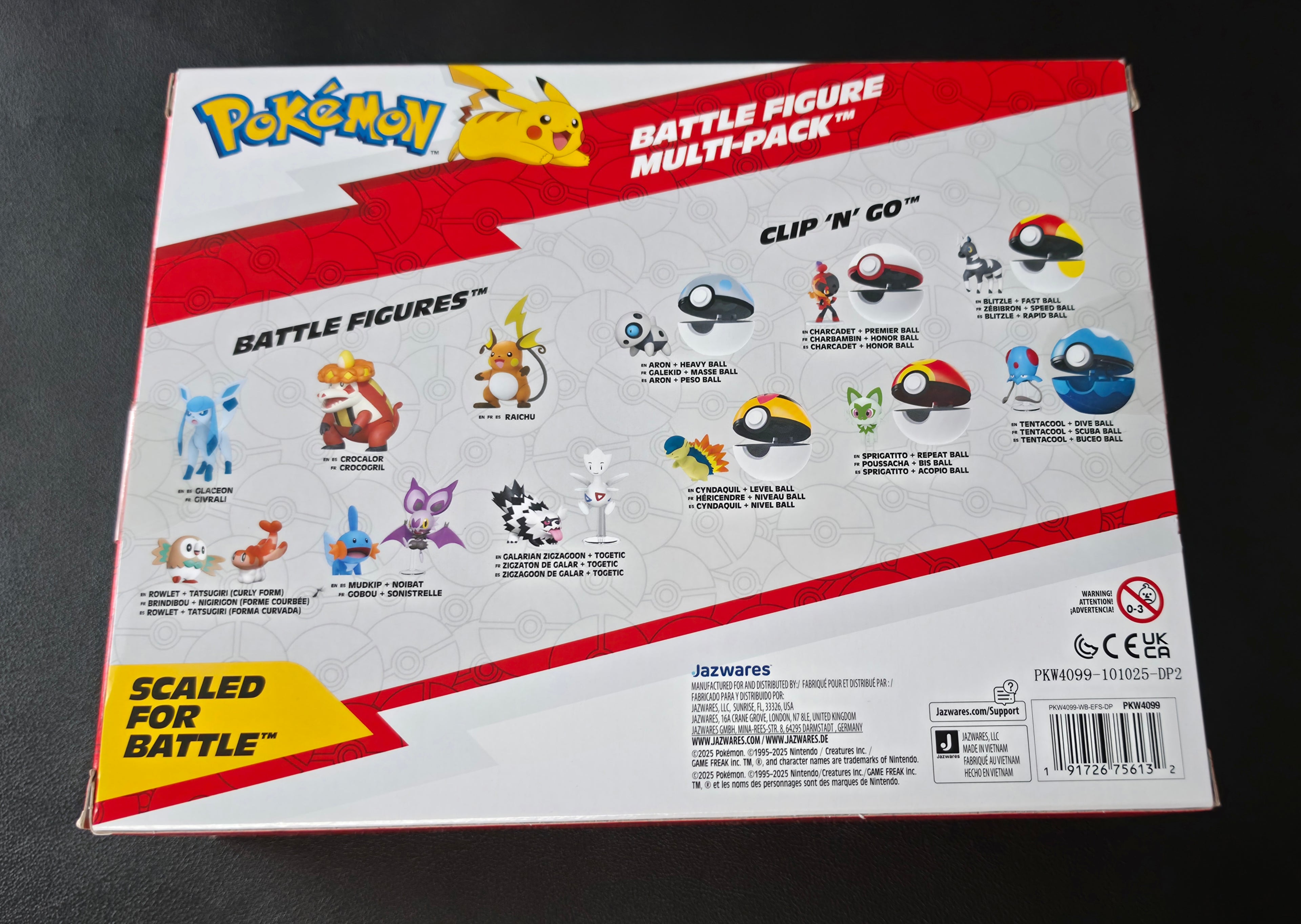 Pokémon Battle Ready Figures, Pack of 6