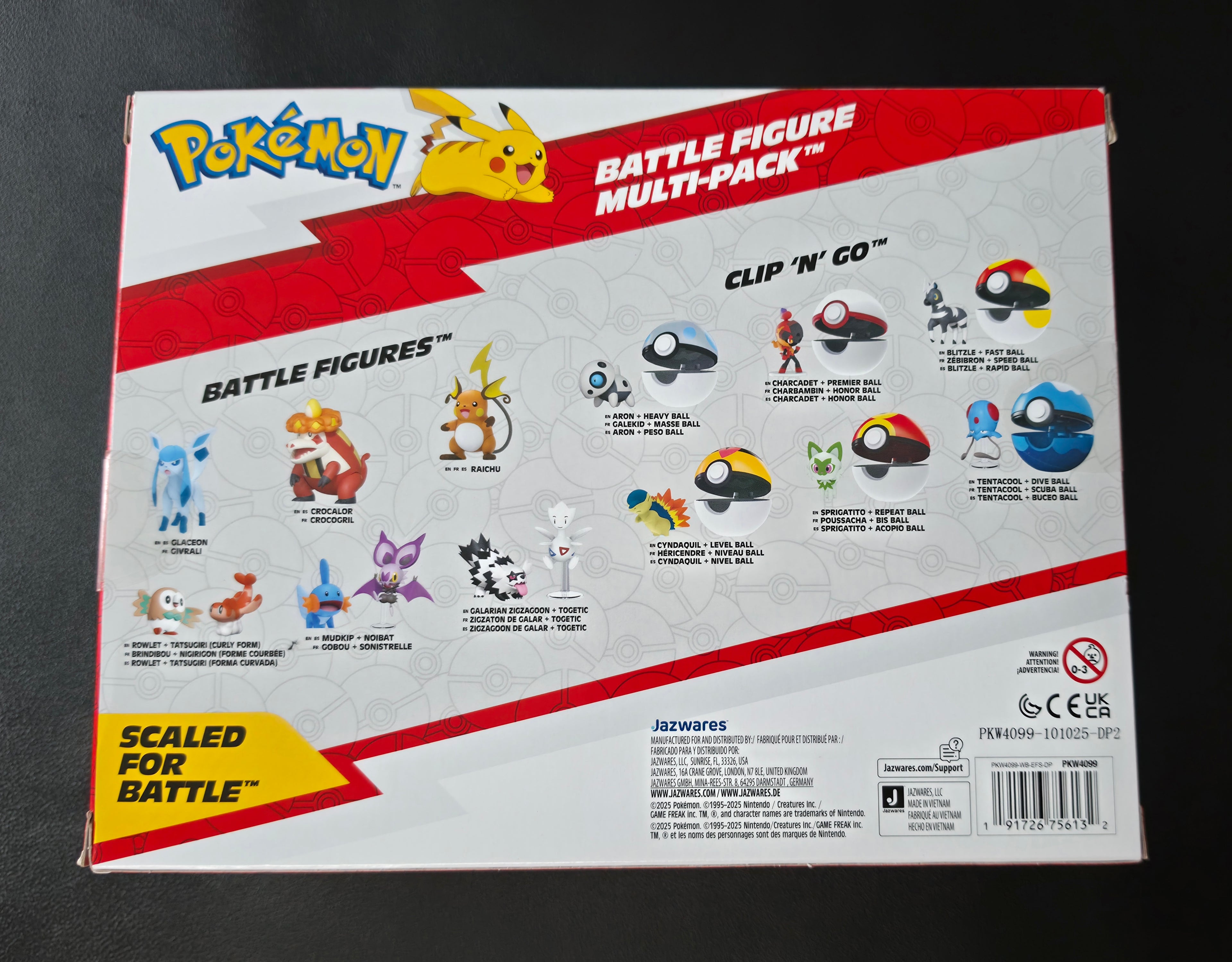 Pokémon Battle Ready Figures, Pack of 6