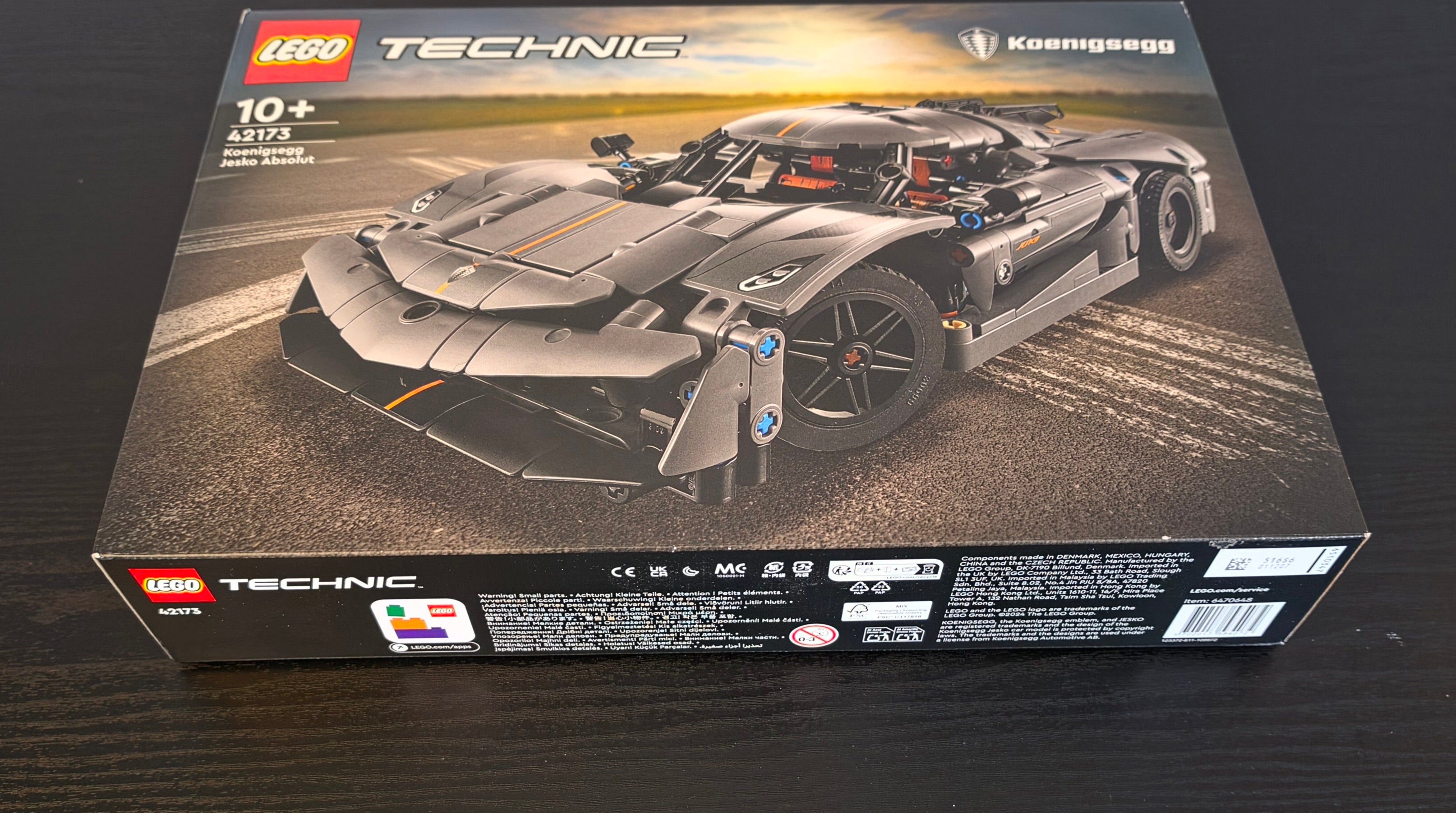 LEGO  Technic Koenigsegg Jesko Absolut Grey Hypercar Set #42173
