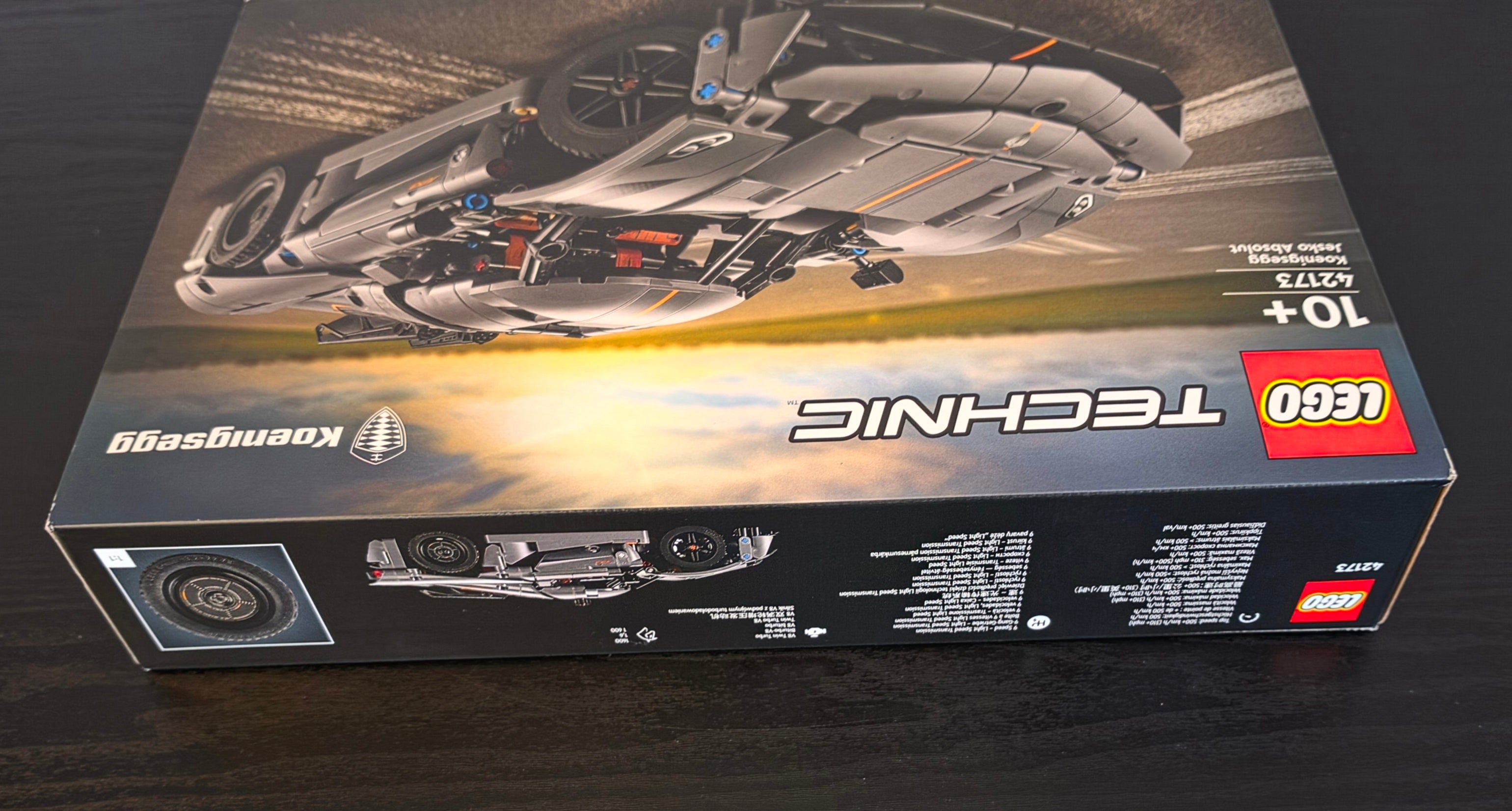 LEGO  Technic Koenigsegg Jesko Absolut Grey Hypercar Set #42173