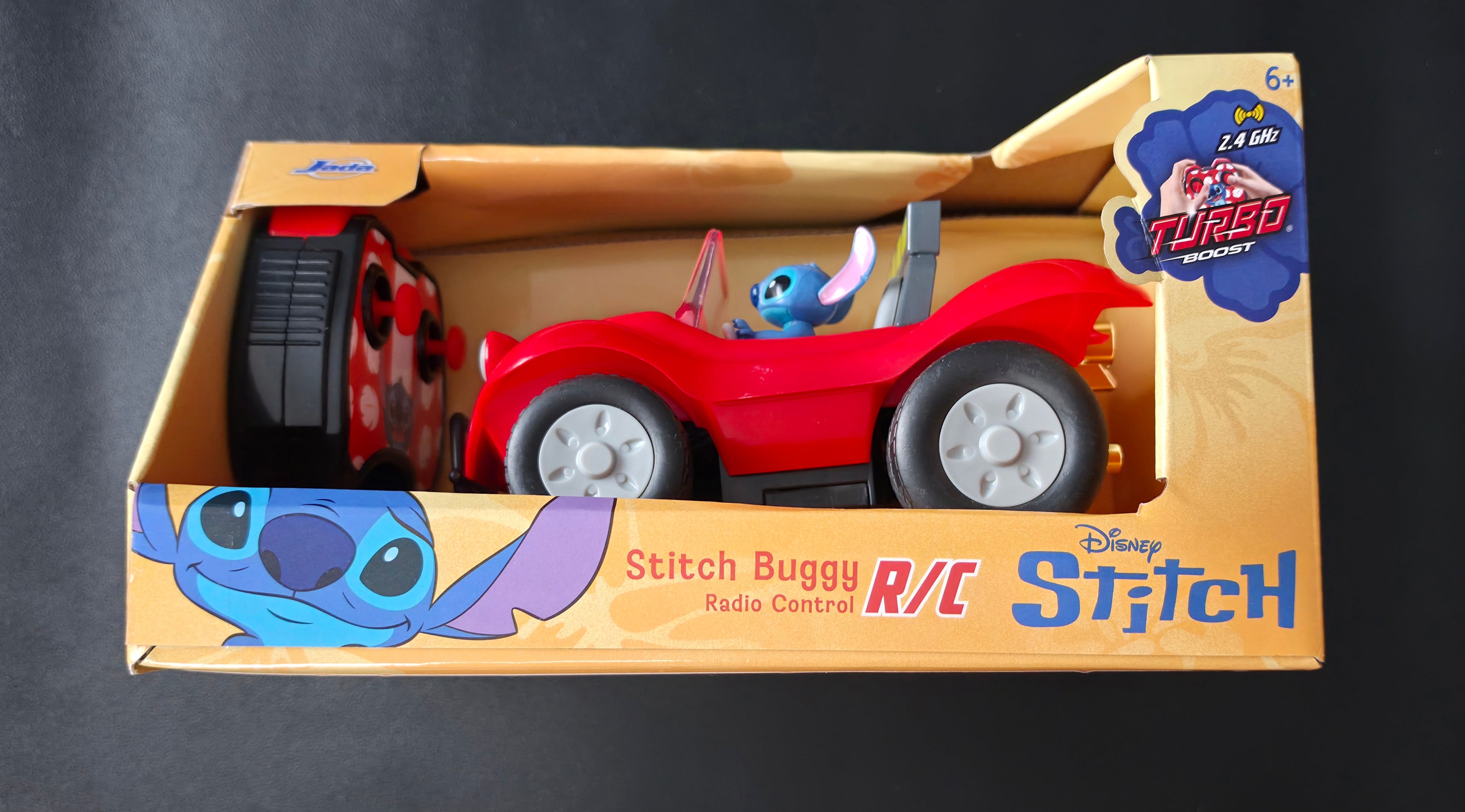 Jada Toys Disney Stitch RC Stitch Buggy (14 cm) - Remote Controlled Car with 2.4 GHz