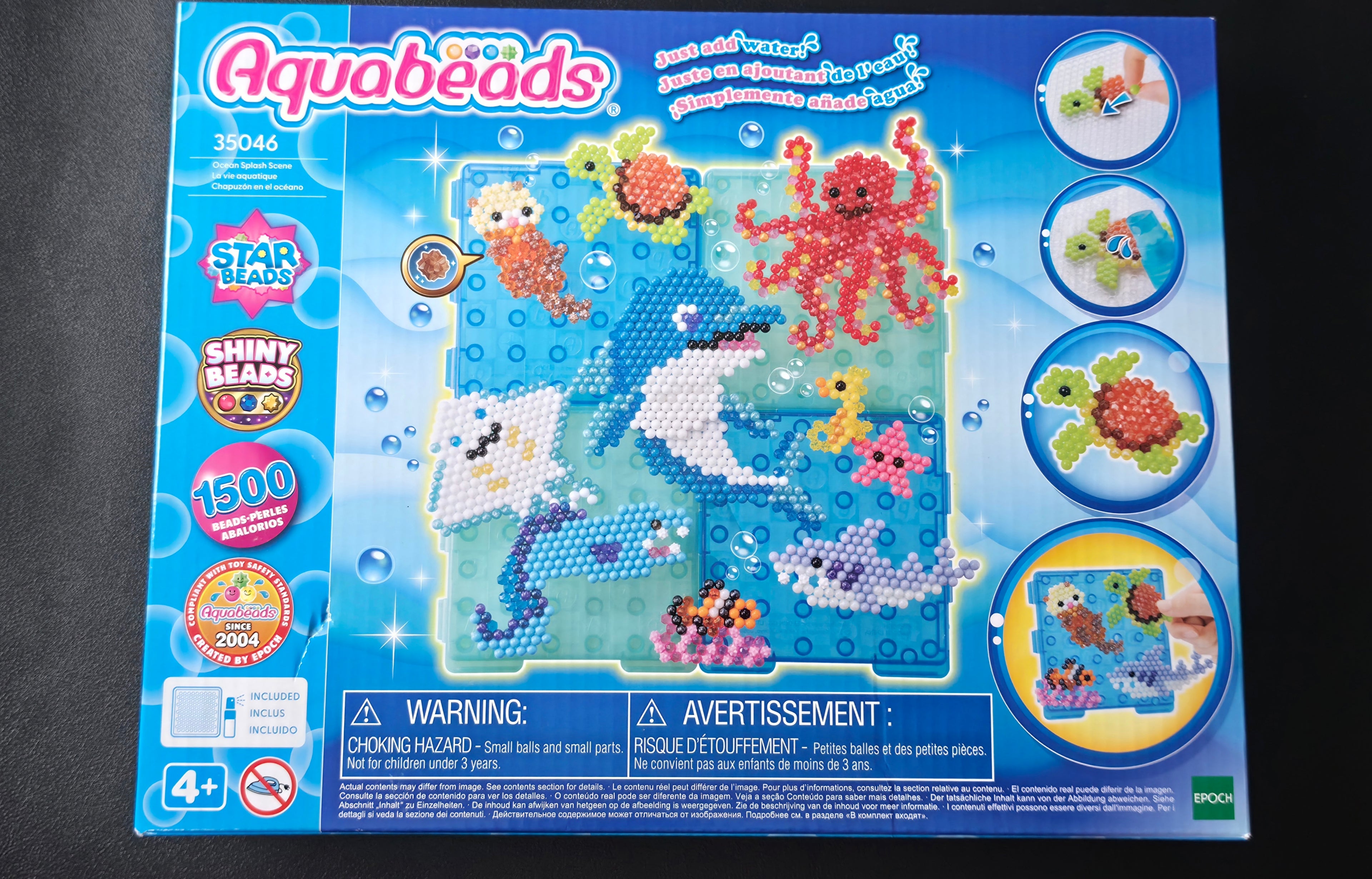 Aquabeads Ocean Splash Scene - With Over 1500 Solid, Jewel