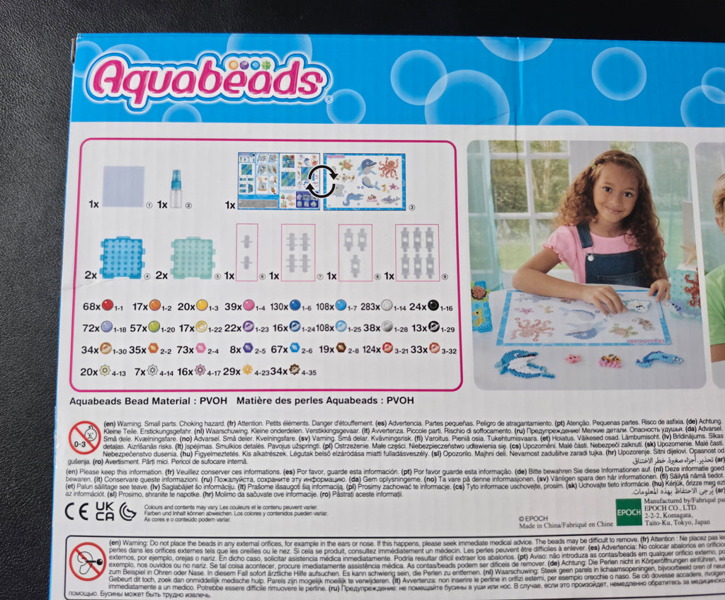 Aquabeads Ocean Splash Scene - With Over 1500 Solid, Jewel
