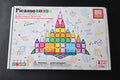 PicassoTiles 80 Piece Magnetic Building Block Mini Diamond Series Travel Size On-The-Go Magnet Construction Toy Set