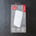 Rock 10,000 mAh Power Bank. Charge 3 Devices, Provides 2 Charges, 20 Watt, White