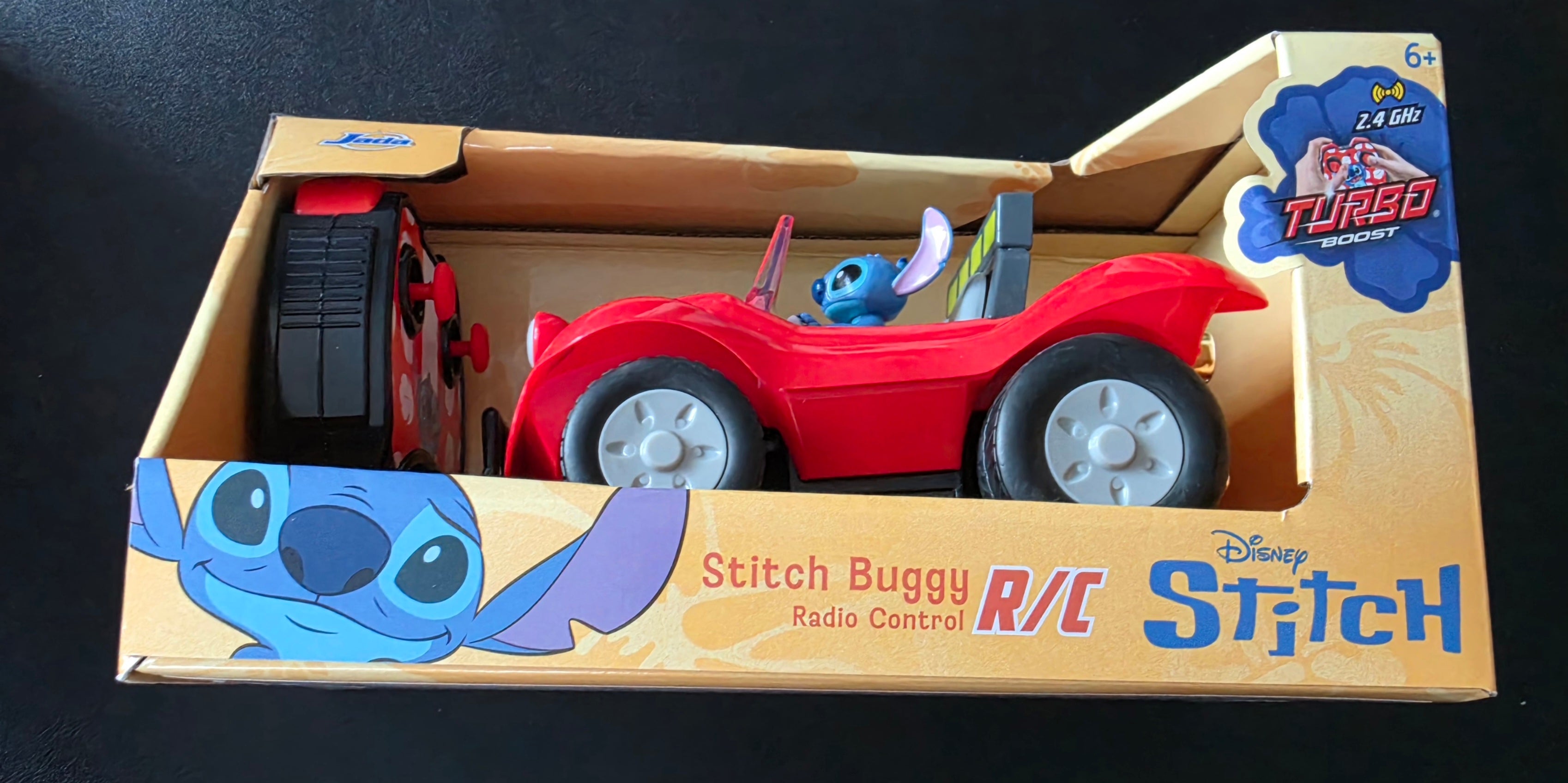 Jada Toys Disney Stitch RC Stitch Buggy (14 cm) - Remote Controlled Car with 2.4 GHz