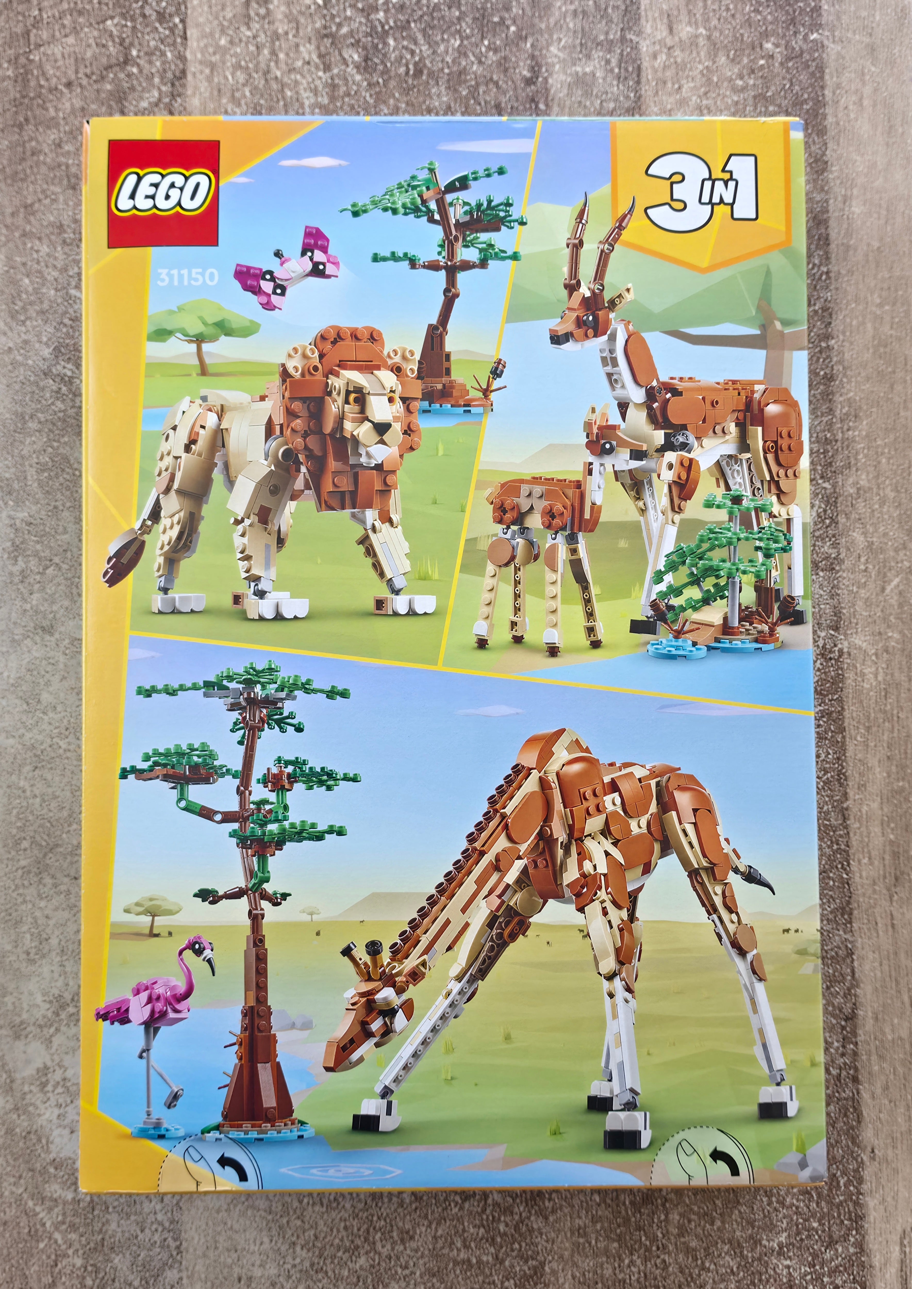 LEGO Creator 3-in-1 Wild Safari Animals Set #31150