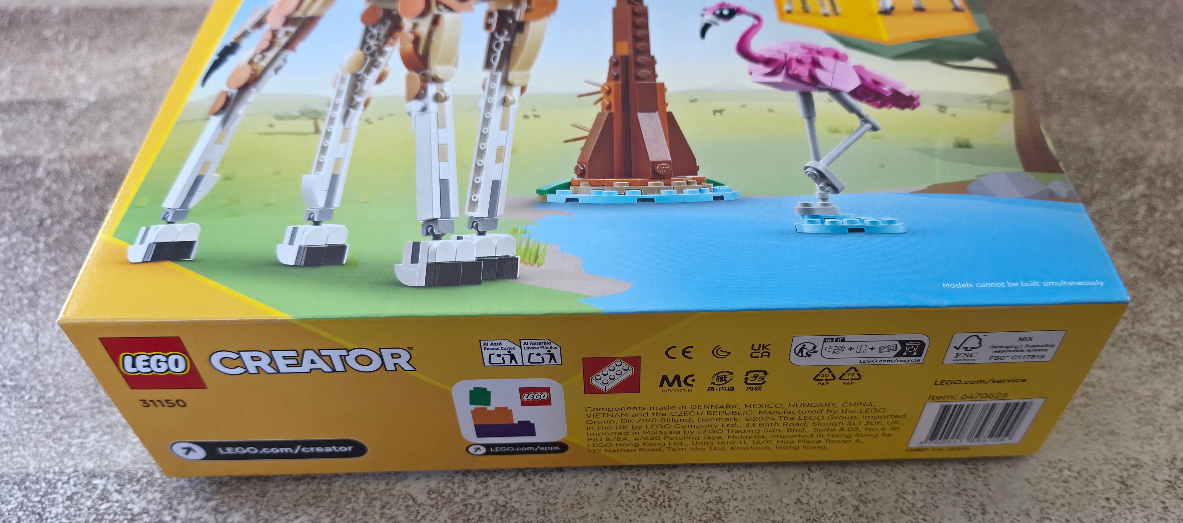 LEGO Creator 3-in-1 Wild Safari Animals Set #31150