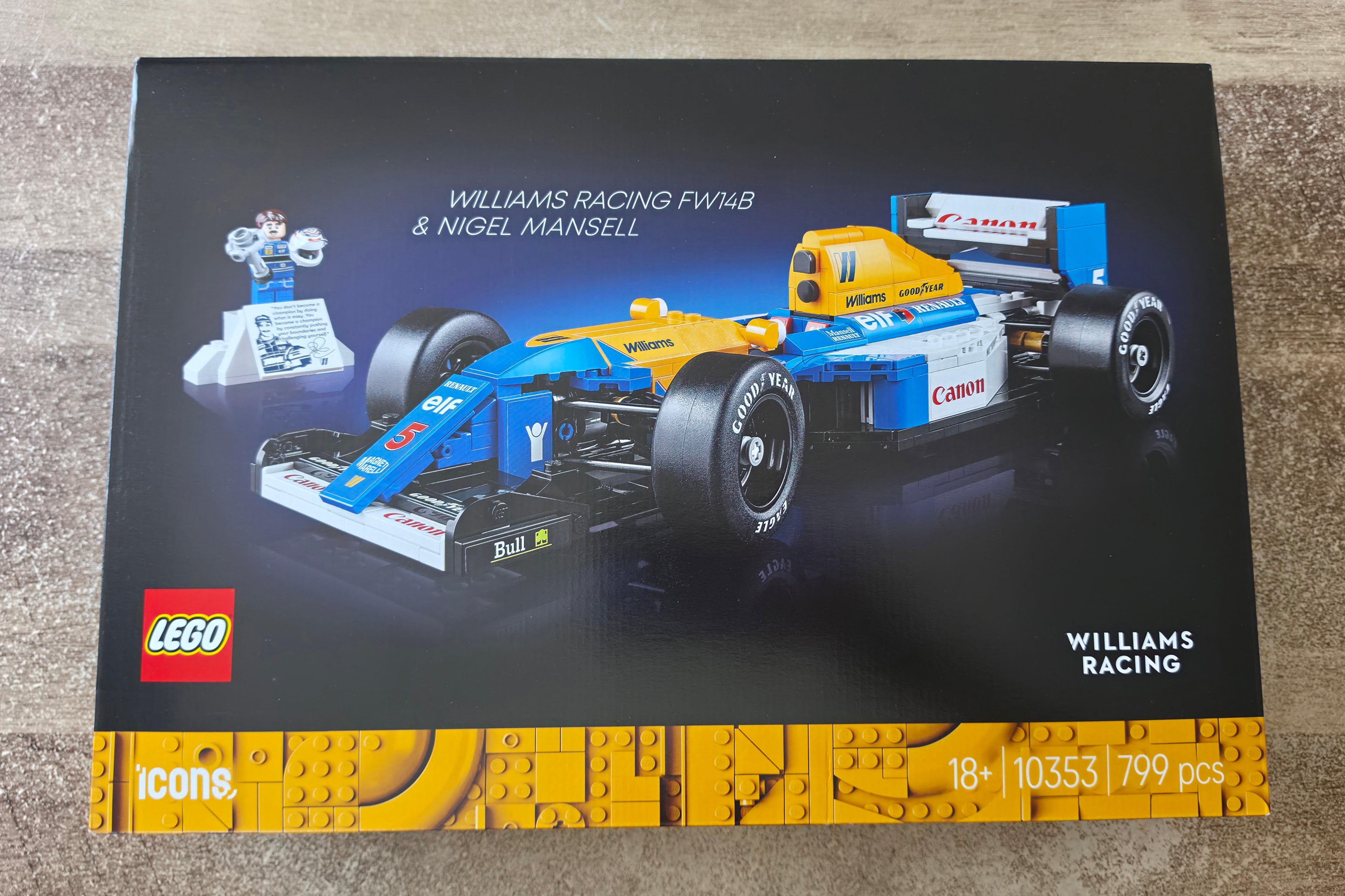 LEGO® Icons Williams Racing FW14B & Nigel Mansell Set  #10353