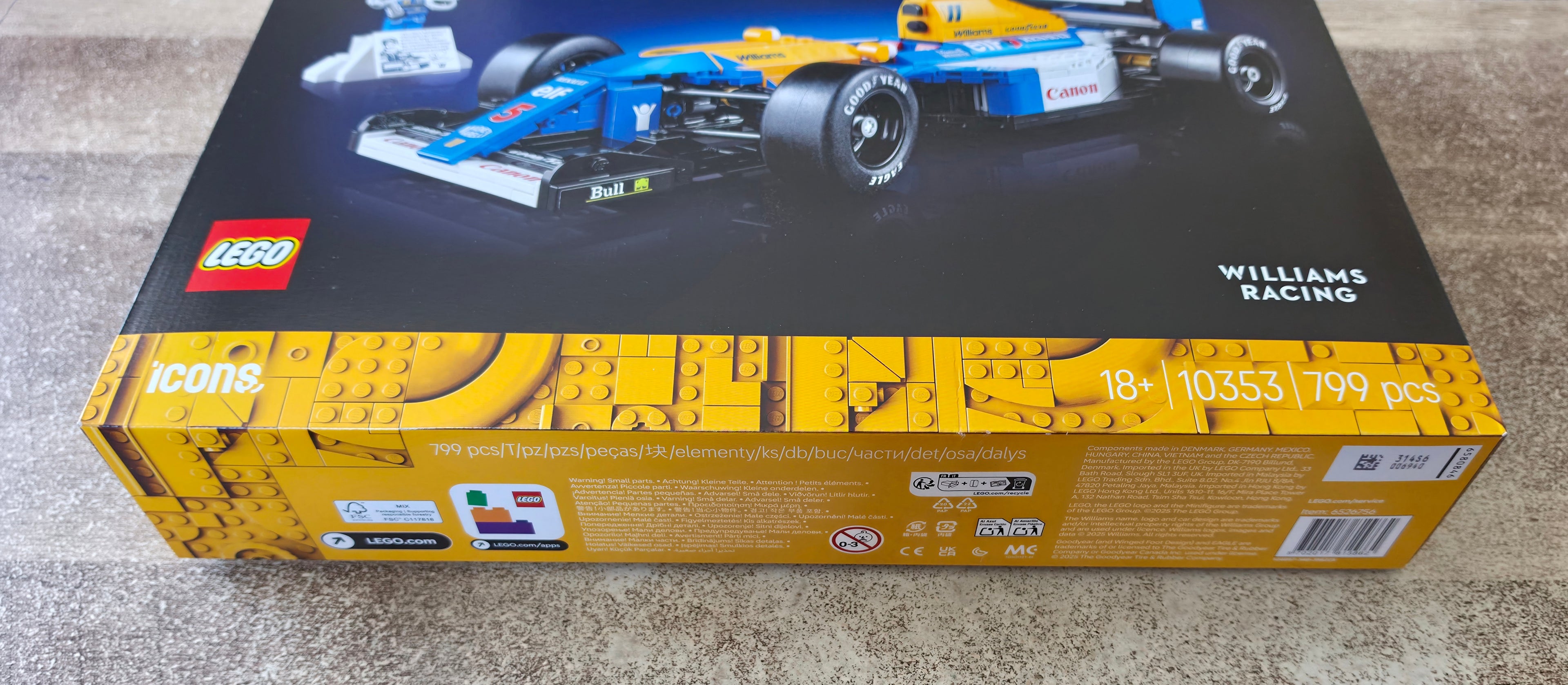LEGO® Icons Williams Racing FW14B & Nigel Mansell Set  #10353