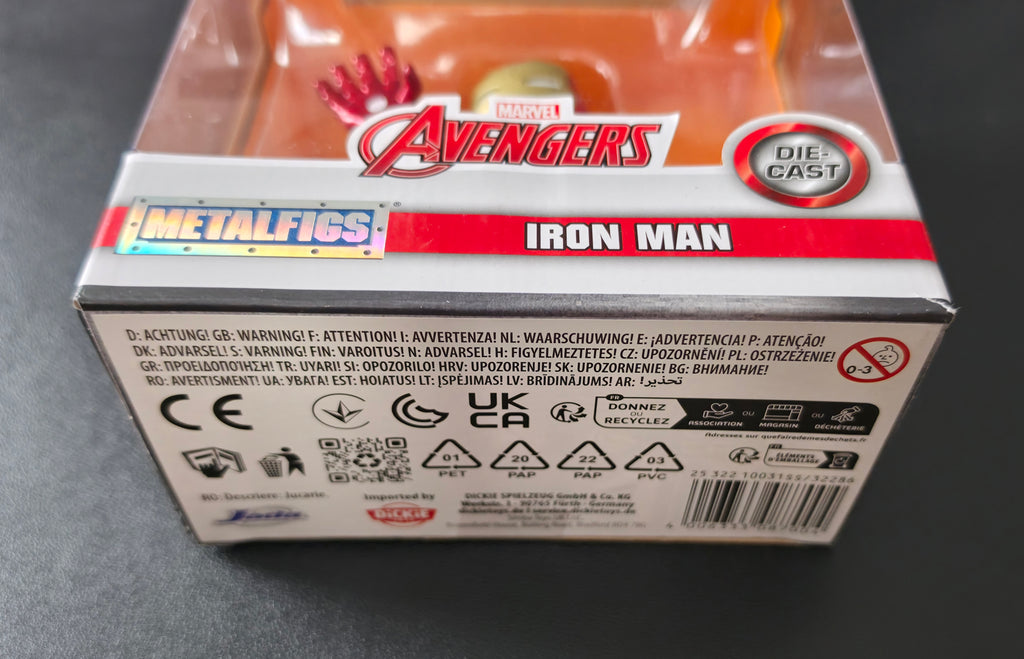 JADA ▪︎ Marvel ▪︎ Iron Man ▪︎ 10cm ▪︎ Metalfigs Die-Cast Figure Avengers