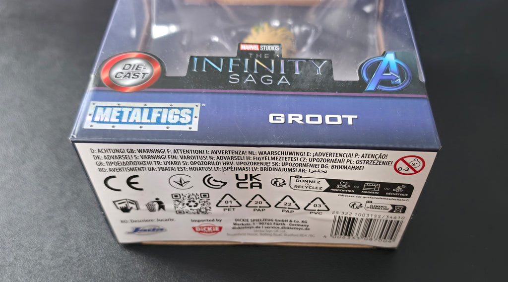 Jada Toys Infinity Saga Marvel Groot Figure 10cm Guardians of the Galaxy Collect