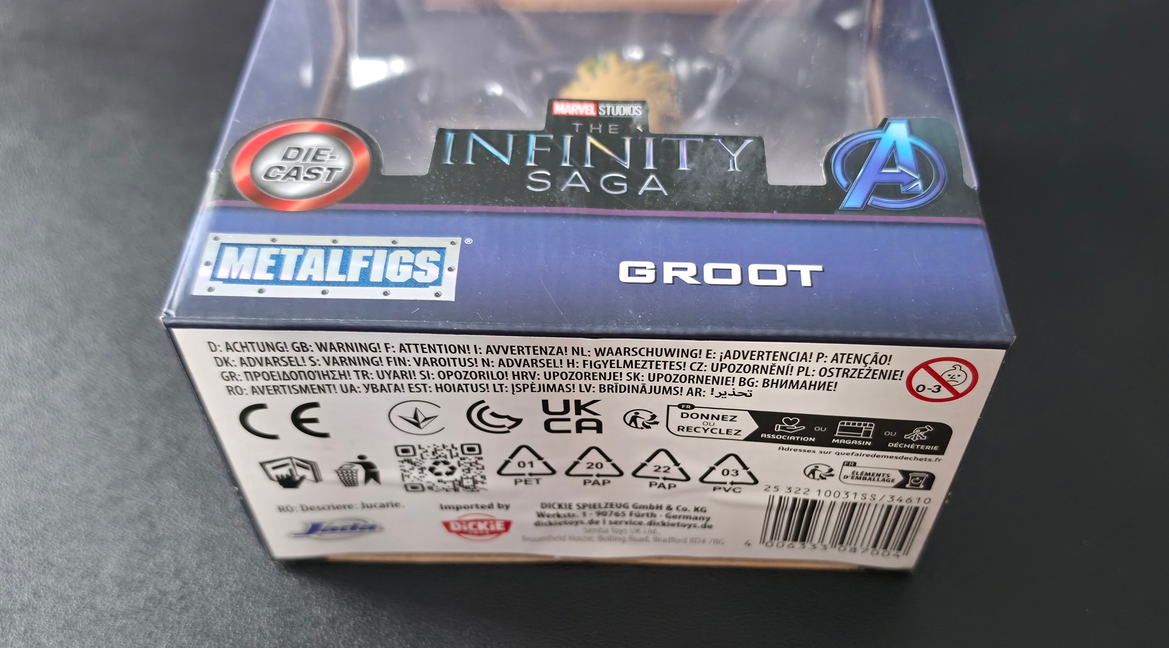 Jada Toys Infinity Saga Marvel Groot Figure 10cm Guardians of the Galaxy Collect