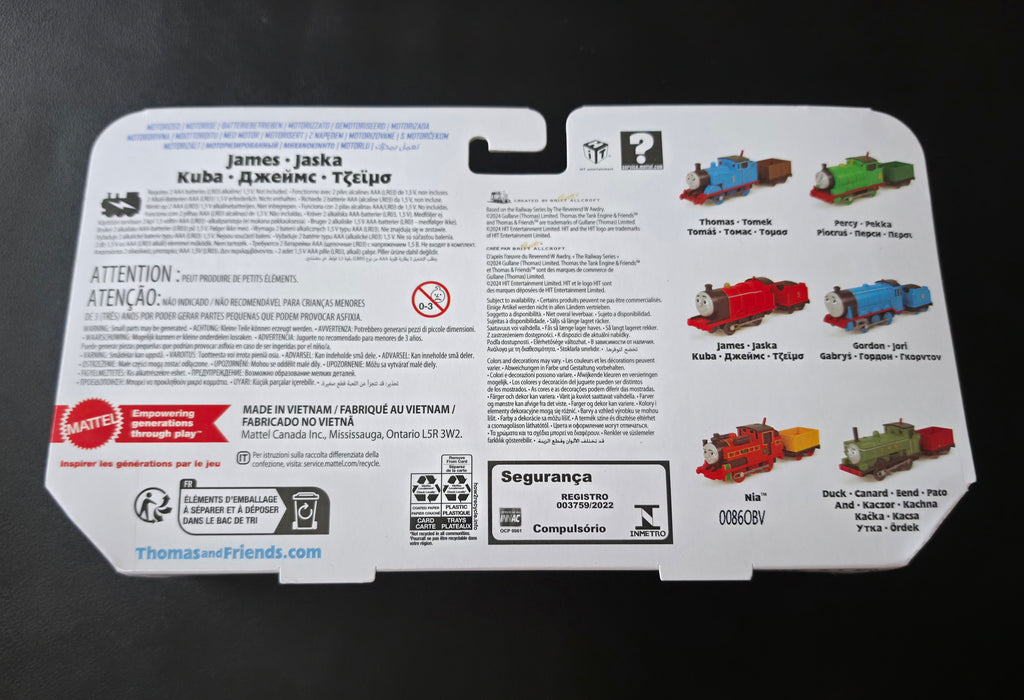 Thomas & Friends Push Along Diecast Train James