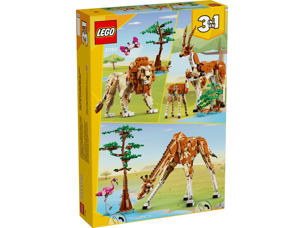 LEGO Creator 3-in-1 Wild Safari Animals Set #31150