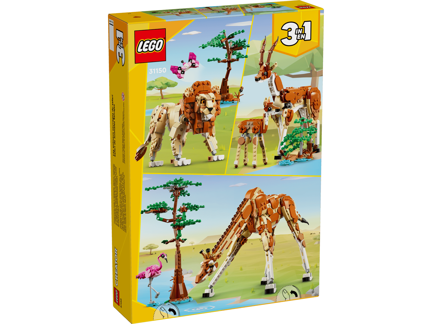 LEGO Creator 3-in-1 Wild Safari Animals Set #31150