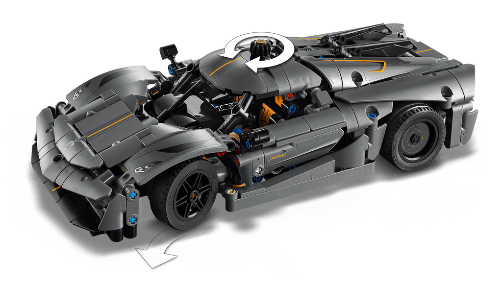LEGO  Technic Koenigsegg Jesko Absolut Grey Hypercar Set #42173