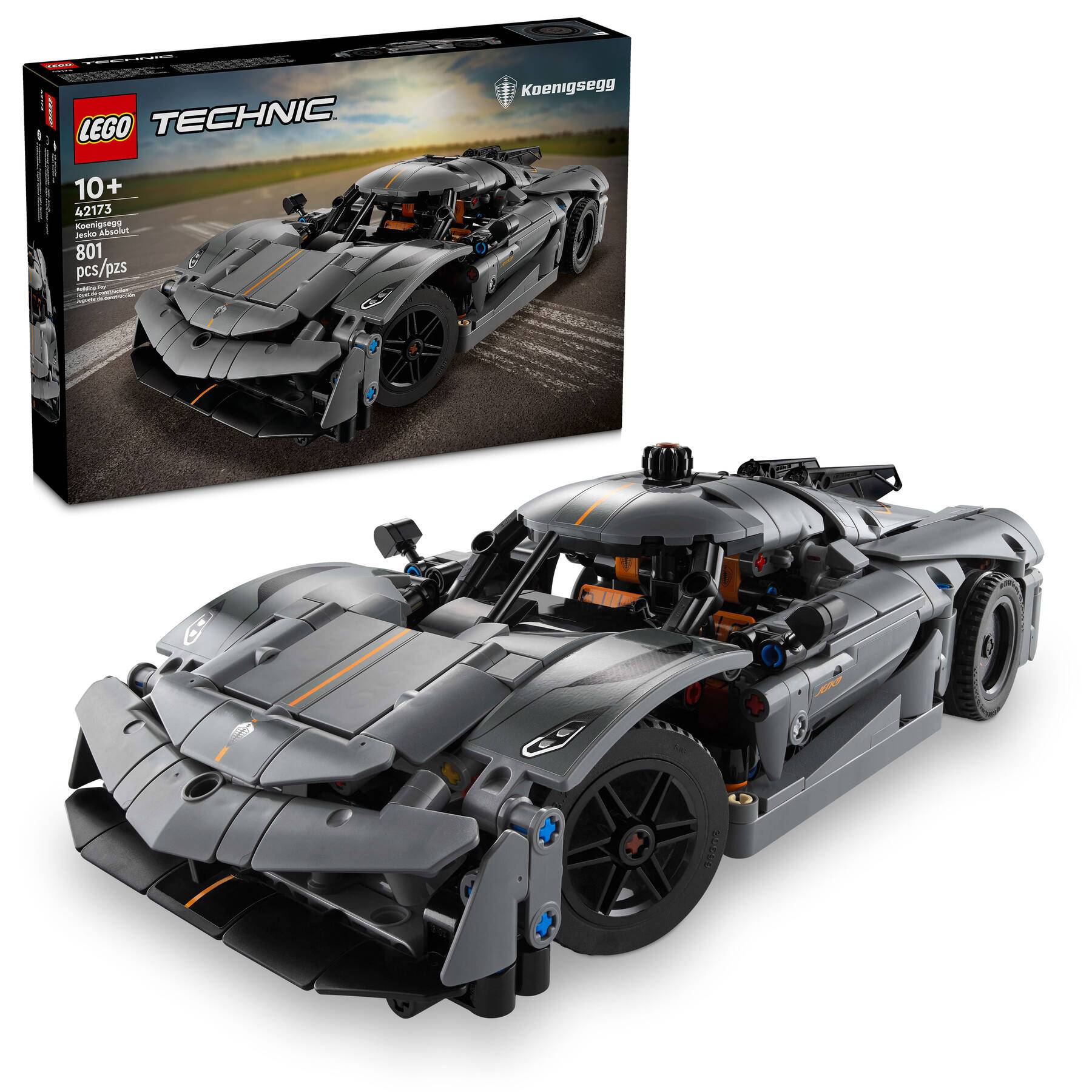 LEGO  Technic Koenigsegg Jesko Absolut Grey Hypercar Set #42173