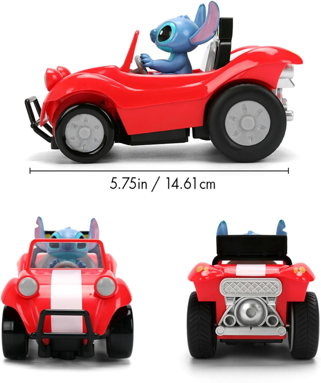 Jada Toys Disney Stitch RC Stitch Buggy (14 cm) - Remote Controlled Car with 2.4 GHz