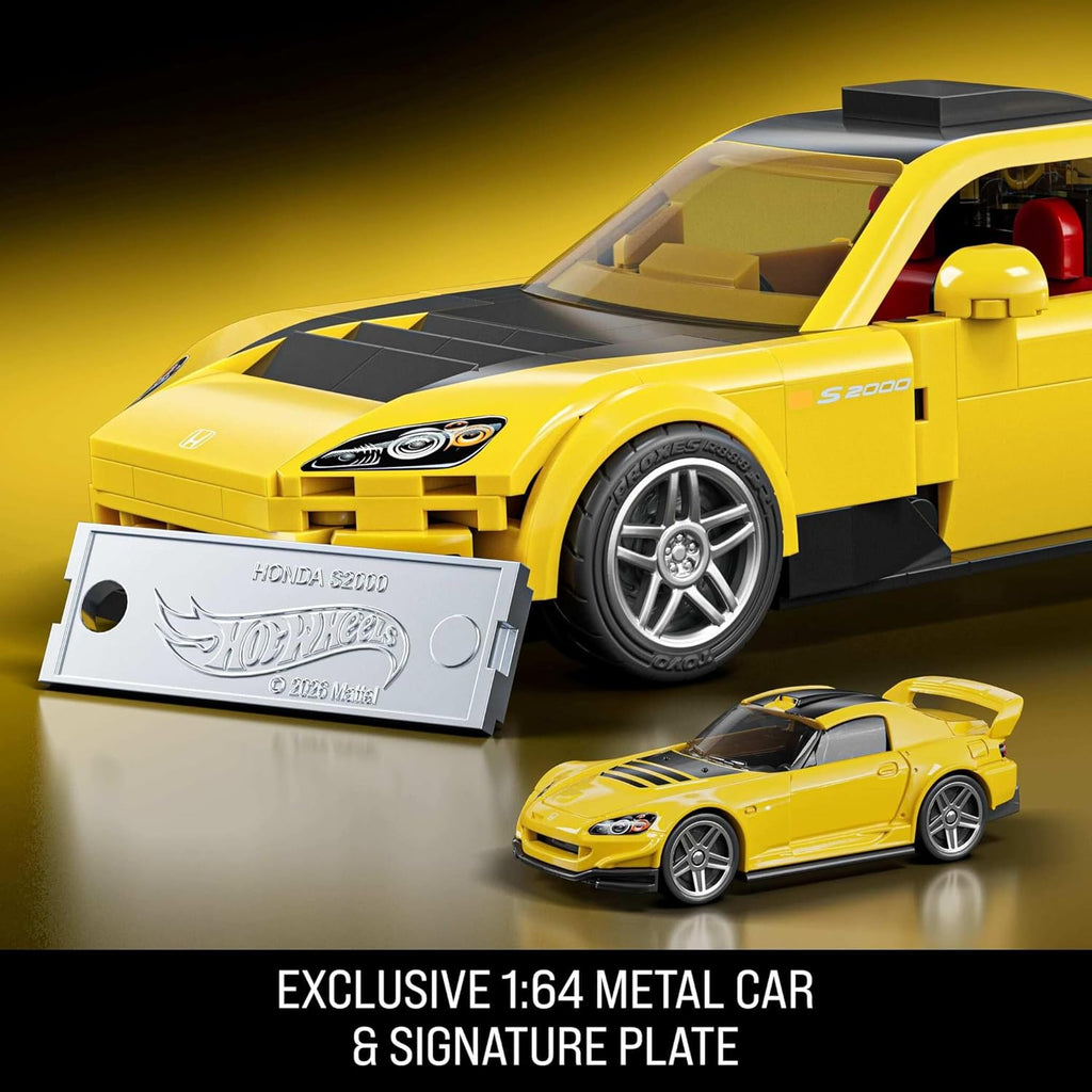 Mattel Brick Shop Hot Wheels Speed Series Building Set, '07 Honda S2000 with 257 Pieces