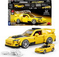 Mattel Brick Shop Hot Wheels Speed Series Building Set, '07 Honda S2000 with 257 Pieces