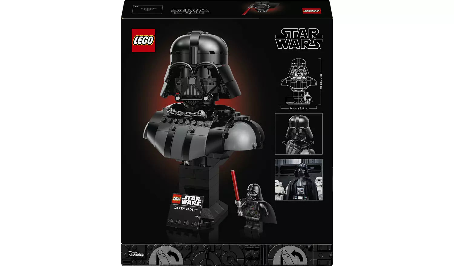 LEGO Star Wars Darth Vader Bust Model Set #75439